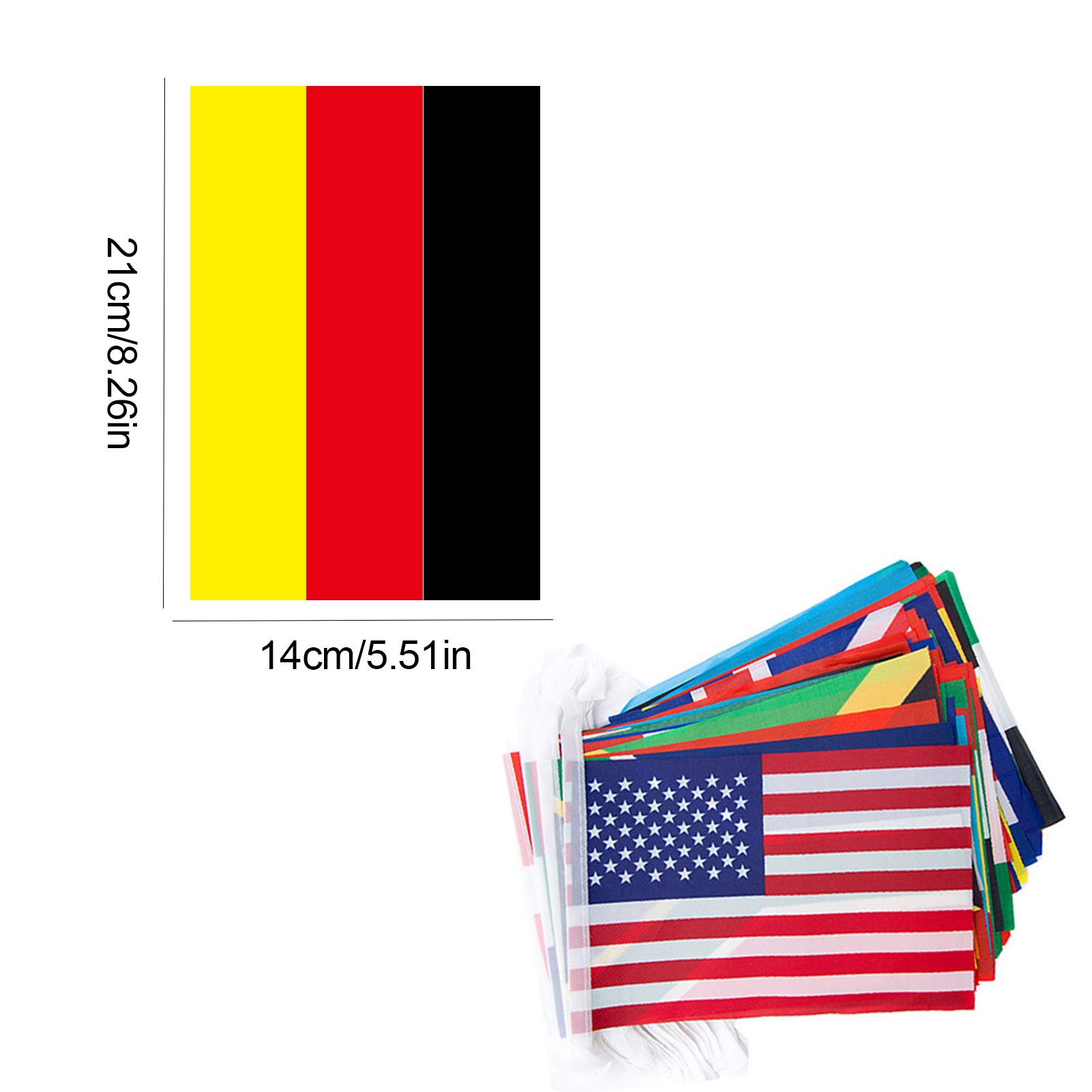 32 paesi bandiere nazionali Banner Football Match Bands in bandiera su paesi della corda intorno alle nazioni mondiali Flag 32 squadre