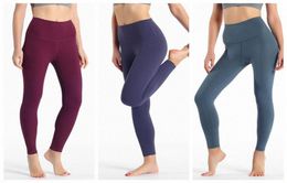 32 Fitness Atletisch Effen Yogabroek Dames Meisjes Hoge taille Hardlopen Yoga-outfits Dames Sport Volledige legging Damesbroek Workout q f50o#8375378