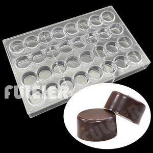 32 Gat Ronde Vorm Polycarbonaat Chocolade Schimmel Voor Bakken Snoep Mold Maker Bakvormen Taart Zoetwaren Tool 240318