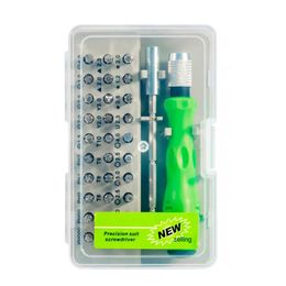 32 en 1 tournevis de précision SET MAGNÉTIQUE TORX BITS VIS POUR LES OUTILS DE RÉPARATION ÉLECTRONIQUE KIT7389