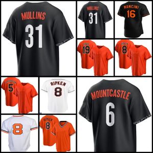 Maillot de baseball Cal Ripken Jr. Austin Hays Brett Phillips Adley Rutschman Rougned Odor 31 Cedric Mullins signifie Ryan Mountcastle Gunnar Henderson