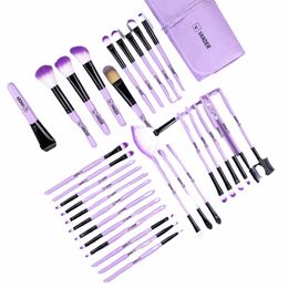 32 Pcs Professionnel Maquillage Brosse Ensemble Premium Cosmétique Fondati Poudre Ombre À Paupières Mélange Blush Beauté 03o8 #