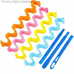 32 -stuk Magic Curler 30 cm zachte diy spiraal Lange haarkruller zonder golven geschikt voor dameshaarstylinggereedschapskit Z230819