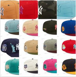 32 Styles spéciaux Chapeaux Snapback de baseball pour hommes Mélanges Couleurs sport Caps réglables New York'pink Grey Camo Letters Hat 1999 World Patch Ed sur
