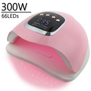 320W professionele nageldrogerlamp voor manicure Krachtige UV-gelnagellamp7266 LED's Automatische detectie Gellak Drooglamp 240119