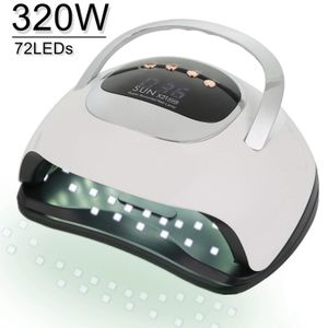 320W ZON X21 MAX NAIL DROYER MACHINE 72 LEDS UV LED LAMP VOOR NAILS GEL POOX CURING MANICURE LAMP 10/30/60/99S TIMER LCD Display 240523
