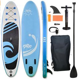 Planche de surf gonflable 320x82x15cm stand up ISUP pour le yoga de pêche surf sur l'eau avec accessoires212n