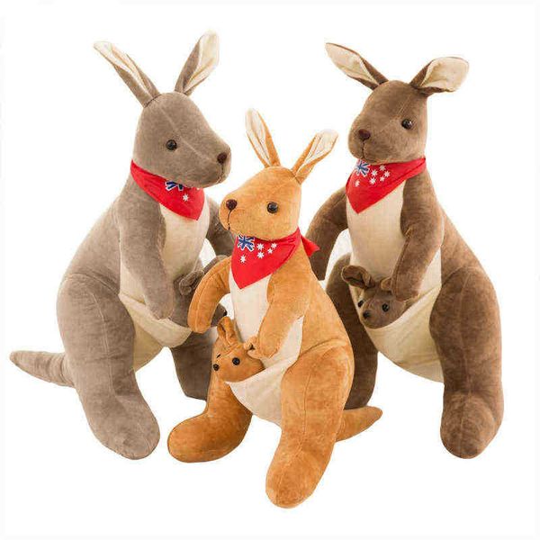 3255cm Doll Cuddle Duddle Kangaroo Cuddle Motle Mother Mother Mother et LD Kangaroo Cuddles Ldren Gift J220729