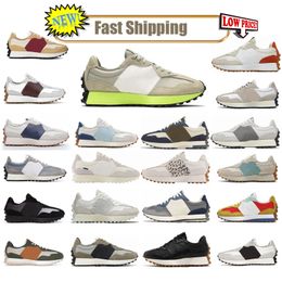 Livraison gratuite 327 entraîneurs femmes hommes chaussures de course concepteur noir vert sel de mer gris orange bleu rose blanc homme femme extérieur correspondant 2024 athleisure