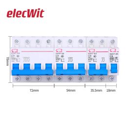 Interruptor de circuito doméstico 32A 63A 1P 2P 3P 3P 4P C45 C45 C45 Switch Air Switch DZ47