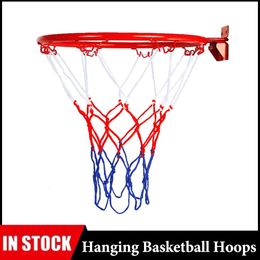 Filet de basket-ball mural de 32cm, jante en métal, panier suspendu, jante murale avec vis, Sport d'intérieur et d'extérieur, 240127