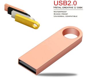 32GB 64GB 128GB 256GB USB20 Cadena de llave Rotat de acero inoxidable USB 20 Camina de llave girando USB Flash Unidades Pendrives7801260