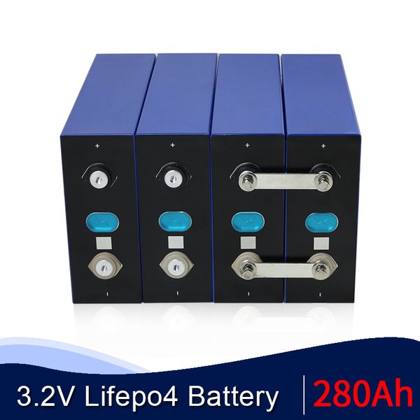 32 pièces 3.2V 280Ah lifepo4 batterie Lithium fer Phosphate cellules prismatiques cellules solaires LiFePO4 système de stockage d'énergie EU US sans taxe