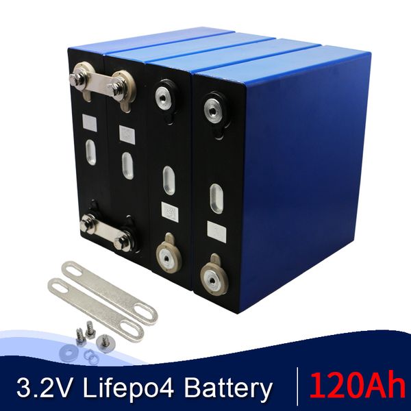 32pcs 3.2V LF120 120Ah Prototype Lifepo4 Batterie pour Prismatic DIY Banque solaire 12V 24V 36V 48V 60V 72V UE US TAX FREE