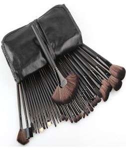 32 pièces pinceaux de maquillage ensemble avec sac noir poudre fard à joues Contour fard à paupières pinceau kit complet pinceau de maquillage cosmétique brocha de maqui4157503