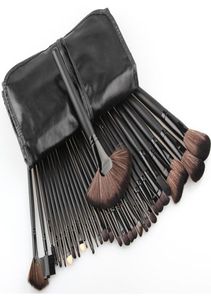 32pcs Brushes de maquillage Ensemble avec un sac noir en poudre Blusher Contour Brosse de fard à paupières Complete Kit Cosmetic Make Up Brusha Brocha de Maqui6337868