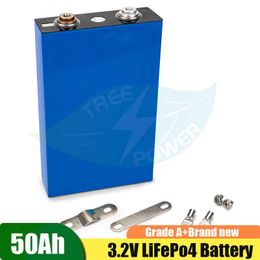 32 pièces nouvelle marque Grade A 3.2v 50Ah batterie Rechargeable Lifepo4 pour système de stockage d'énergie solaire ue USA livraison gratuite avec barres omnibus