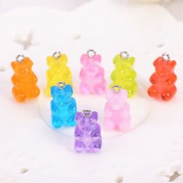 32 stks hars gummy snoep ketting bedels heel schattig sleutelhanger hanger ketting hanger voor DIY decoratie190G