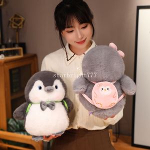 33/45 cm couple pingouin peluche toys farced antarctic pingouin animaux poupées belles poupées pour ami cadeaux d'anniversaire pour femmes