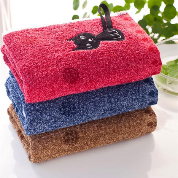 Toallas de mano de felpa de algodón decorativas de 33 74cm, toallas de mano de baño bordadas elegantes, toalla de mano para la cara, toalla de color oscuro 210u