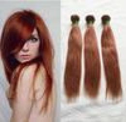 33 # Couleur 3PCS Coiffes humaines droites Tertes 100% Virgin Brésilien Remy Hair Waft Aucune perte de livraison rapide gratuite par DHL Straight Bundles7043174