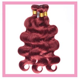 33# Kleur Braziliaanse Maleisische geverfde dubbele inslag Silky recht 100% HUSHAARPRODUCTEN 10-32 inch Pure Color Body Wave 3 PCS