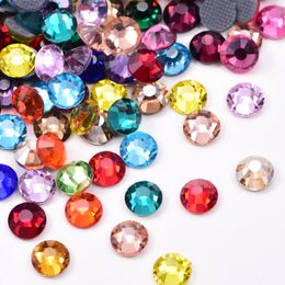 33 Kleuren Ijzer op Crystal DMC Hot Fix Rhinestones Crystal AB Hotfix Rhinestone Glas Strass Hotfix Rhinestone voor bruiloft