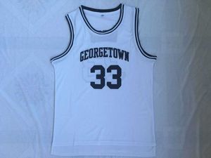 33 Patrick Ewing Georgetown Hoyas College maillots de basket-ball broderie cousue maillots rétro pour hommes