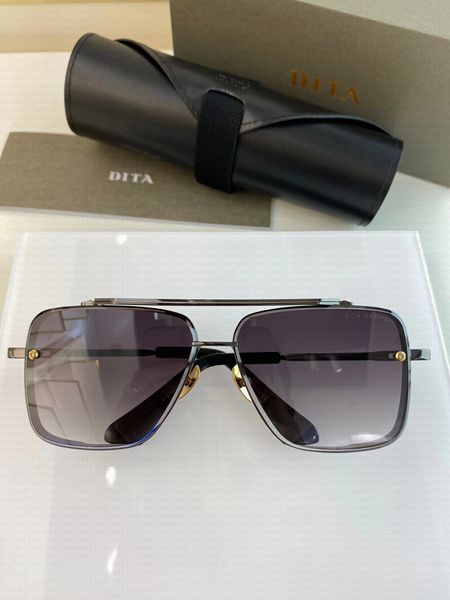 330 Dita h Six Johnson Designer de haute qualité des lunettes de soleil masculines pour les lunettes rétro Brands de mode Design métallique de ruban métal