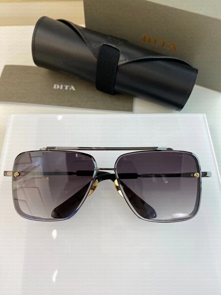 330 Dita H Six Johnson Diseñador de alta calidad Gafas de sol para hombres Glases de marca Retro Diseño de moda Box de cinta de metal Piloto Fi Algebra Global Windy June Vague Tidy