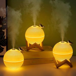 330ML Mini Leeuwerik Luchtbevochtiger met LED Sfeer Licht Functie Cool Mist Lucht Moisturizer Verstuiver Diffuser Voor Slaapkamer Badkamer 231226