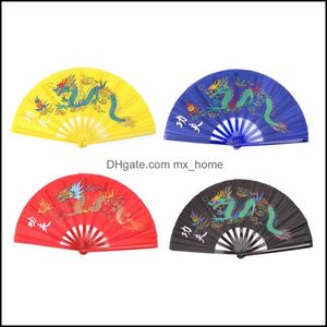 33 cm Chinese traditionele vechtsporten vouwen tai chi fan kung fu performance dansen fans y0172 drop levering 2021 stijl producten kunst cra