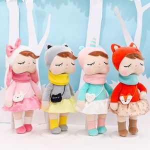 33CM Lovely Metoo Angela Girls Plushie Juguetes para niños Animales de peluche Vestido Dibujos animados Niñas Niños Cumpleaños Regalo de Navidad Niñas Peluches Conejito Unicornio Gato Zorro