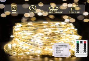 33ft 100 leled Extérieur String Fairy Lights Battered Faire LED Twinkle Light avec télécommande1238935