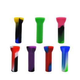 33mm longueur filtre à fumée embouts en silicone embouts secs herbe cigarette tête plate couleur mélangée livraison gratuite