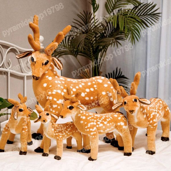 34-45 cm mignon sika sika cerf toys pour enfants vraie vie girafe animal en peluche de poupée décor pour enfants cadeau d'anniversaire cadeau