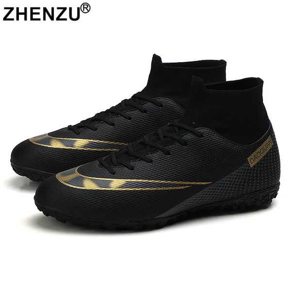 34-47 Vestido de tamaño Zhenzu High tobillo AG/TF Botas de fútbol Niños Niños Ultralight Soccer Cheats Botas de Futbol 231116 7204