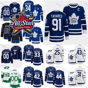 34 Auston Matthews Maple Leafs 2024 All-Star Jersey Ryan Reaves Mitchell Marner John Tavares Morgan Rielly William Nylander Tyler Bertuzzi John Klingberg Torontos