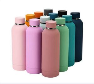 34 couleurs 500 ml de bouteille d'eau en acier inoxydable Foldage de sports en métal résistant à la fuite de fuite de bouteille de sport coloré durable plusieurs couleurs disponibles