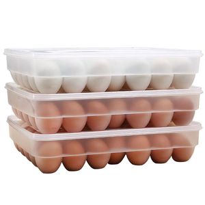 40 Grid Eggs Box Tools Voedselcontainer Koelkast Organizer Opslag CRISTER HOME Keuken Transparante Case Egg Dozen Rekken