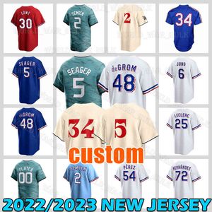 5 Corey Seager Jersey 48 Jacob deGrom Baseball 6 Josh Jung 53 Adolis Garcia Texas Nolan Ryan 2023 Nathan Eovaldi Rangers Jonah Heim All Star Brad Miller Nathaniel Lowe