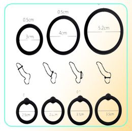 34 PCS Pinis Anneaux Cock Sleeve Delay Ejaculation Silicone perle Temps durable Érection Sexy Toys for Men Adult Games 7108843