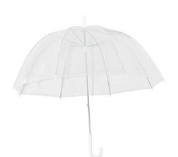 34 "Big Clear Leuke Diepe Dome Paraplu Meisje Mode Transparante Paraplu's