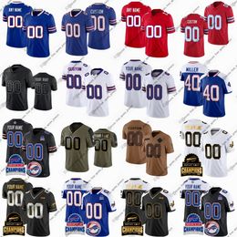 34 Thurman Thomas Football Jersey Josh Allen Stefon Diggs Tre'Davious White von Miller Bruce Smith James Cook Terrel Bernard Micah Hyde Keon Coleman