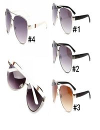 3444 Lunettes de soleil pilotes classiques de haute qualité Designer grandes lunettes de soleil en métal pour hommes femmes miroir argenté 56mm 62mm lentilles en verre UV 8087716