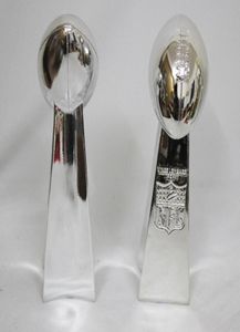 34 cm Coupe du trophée de la Ligue de football américaine The Vince Lombardi Trophy Height Replica Super Bowl Trophy Rugby Nice Gift1435225