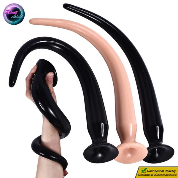 34 cm Taille-Petit PVC Plug Anal Masturbateur Gay Butt Expander Intestin Insertion Adult Sex Toys pour Femmes Lesbiennes Pussy Prostate X0401