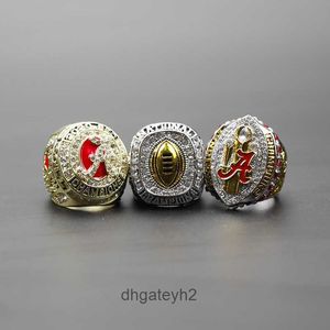 34HQ Band Rings Drie 2020 Ncaa University of Alabama Championship Ring Sets H1ds