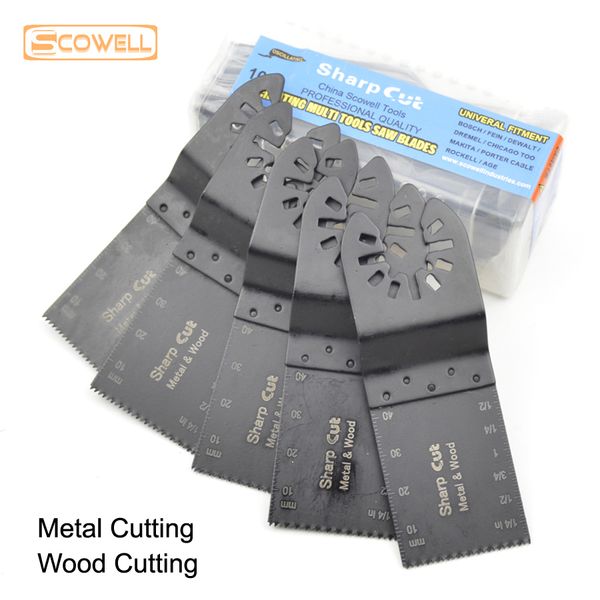 Hojos de sierra oscilantes de 34 mm HSS Material bimetal Multi Hool Saw Blade para madera y cuchilla de inmersión multimaster de metal suave