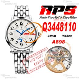 34 mm Q3448110 A898 Reloj automático de mujeres
